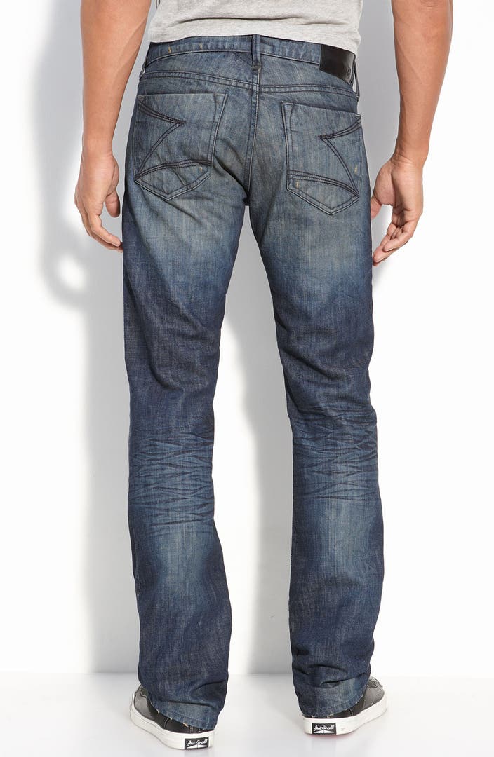 Dylan George Straight Leg Jeans (Huntington Dark Blue Wash) | Nordstrom