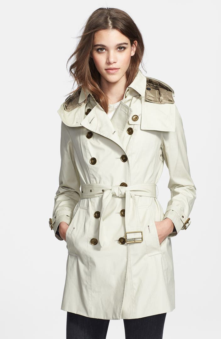 Burberry Brit 'Reymoore' Trench Coat with Detachable Hood & Liner ...