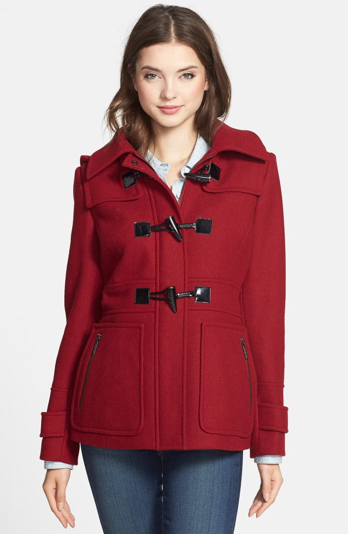 MICHAEL Michael Kors Wool Blend Duffle Coat | Nordstrom