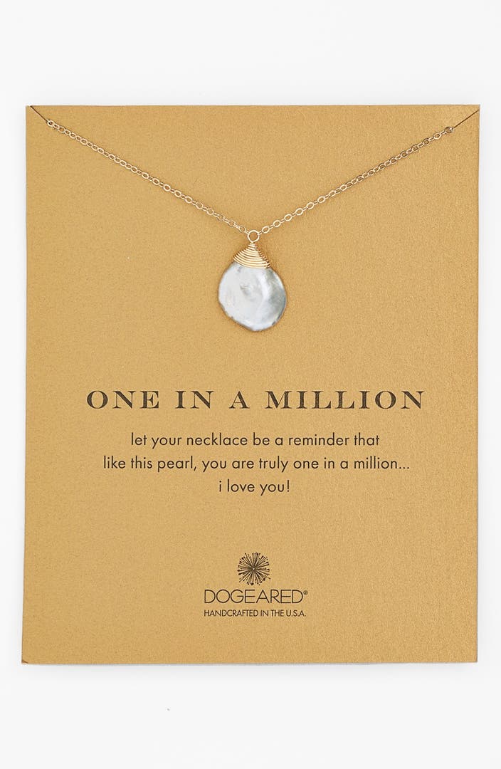 Dogeared 'One in a Million' Keshi Pearl Necklace | Nordstrom