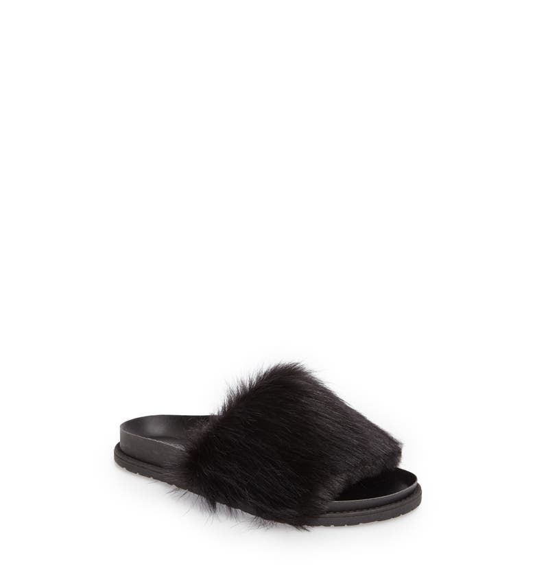 Topshop Faux Fur Slide Sandal (Women) | Nordstrom