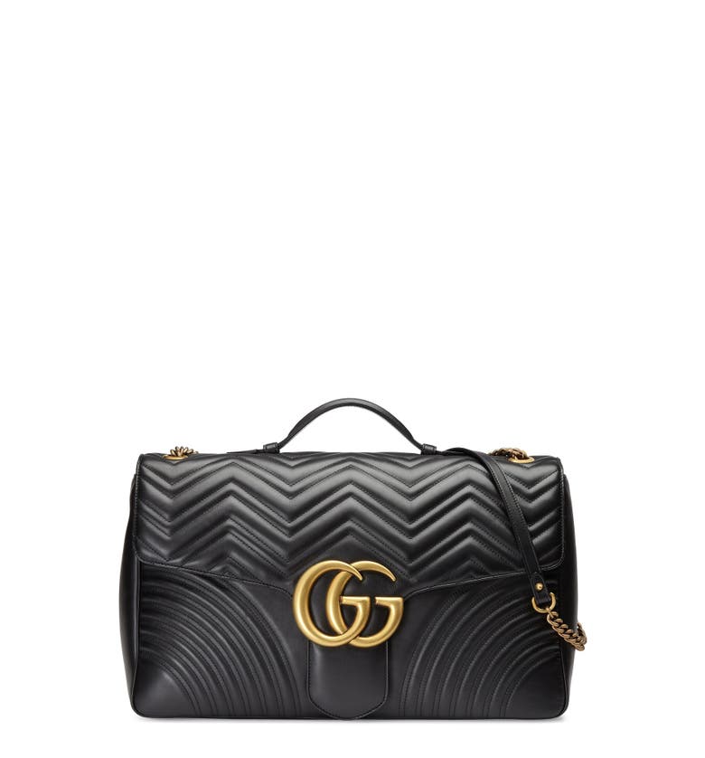 Gucci GG Marmont Maxi Matelassé Top Handle Shoulder Bag | Nordstrom