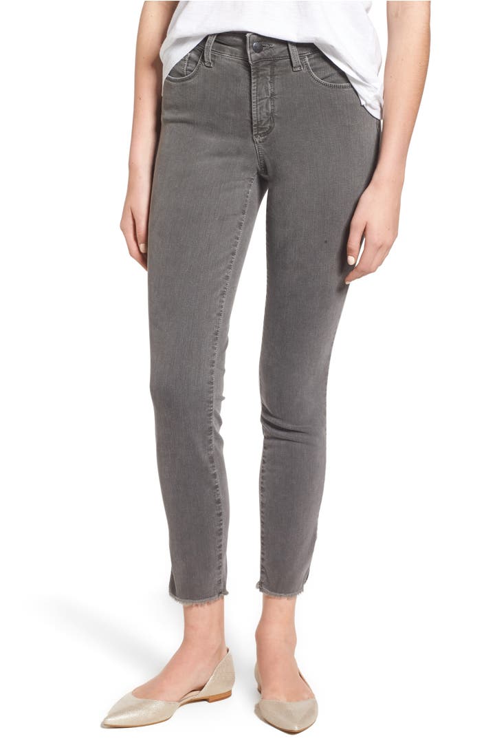 NYDJ Ami Frayed Hem Stretch Skinny Ankle Jeans (Regular & Petite ...