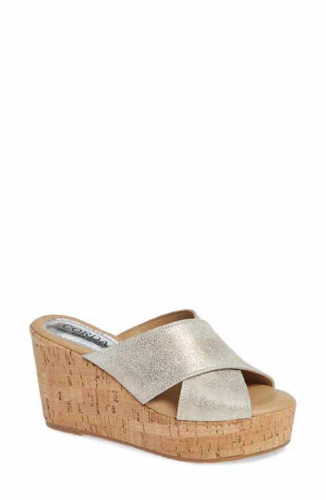 Women's Metallic Wedge Sandals | Nordstrom