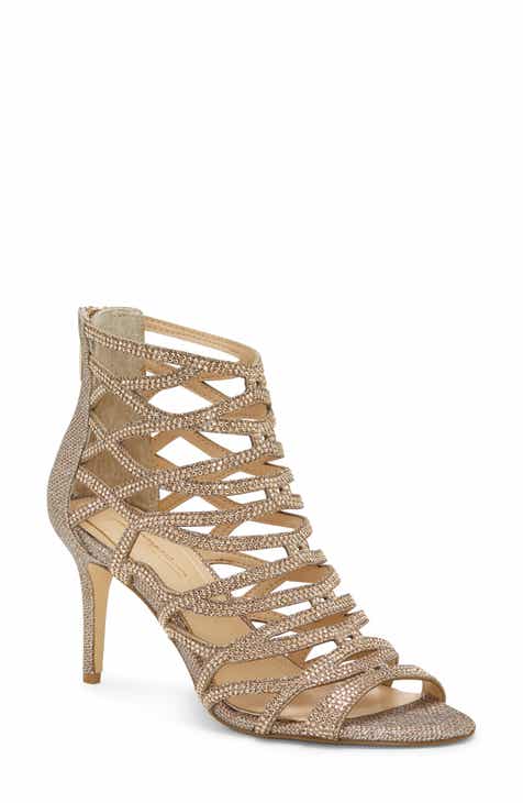 gold high heel sandals | Nordstrom