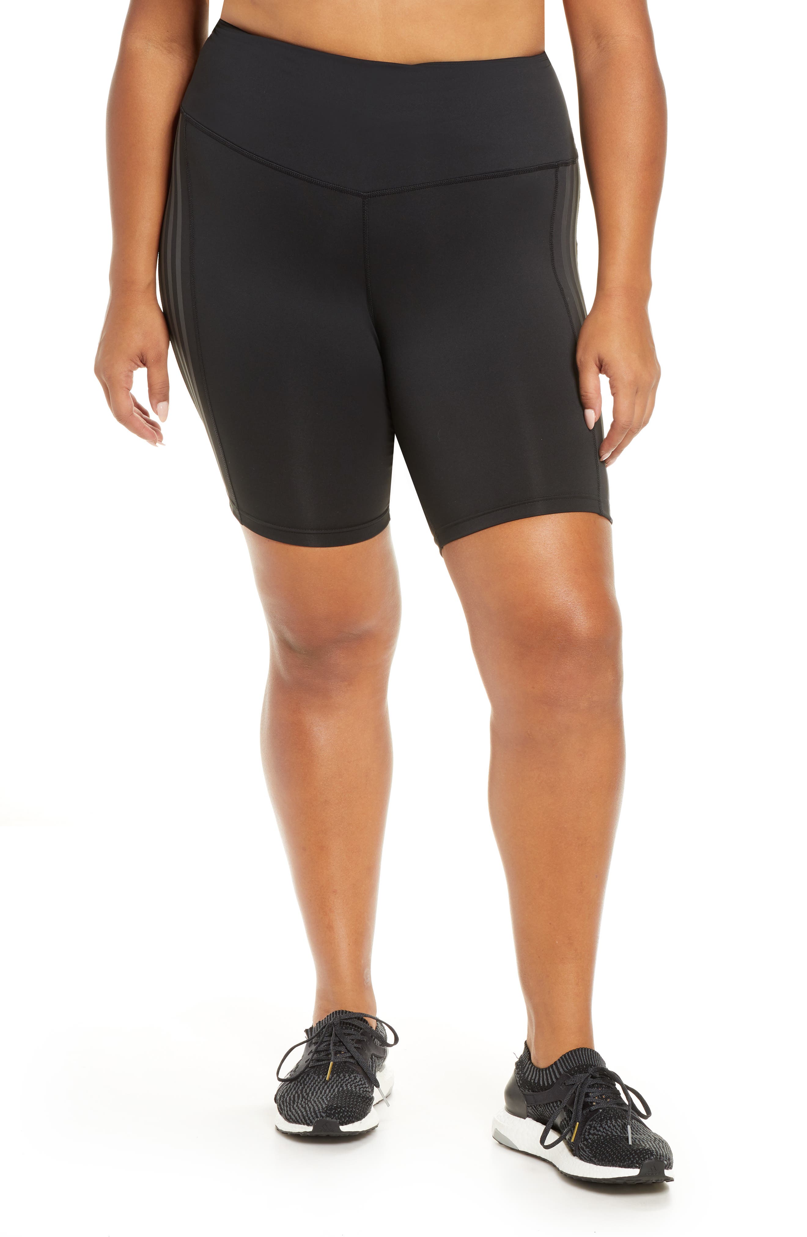 adidas plus size biker shorts