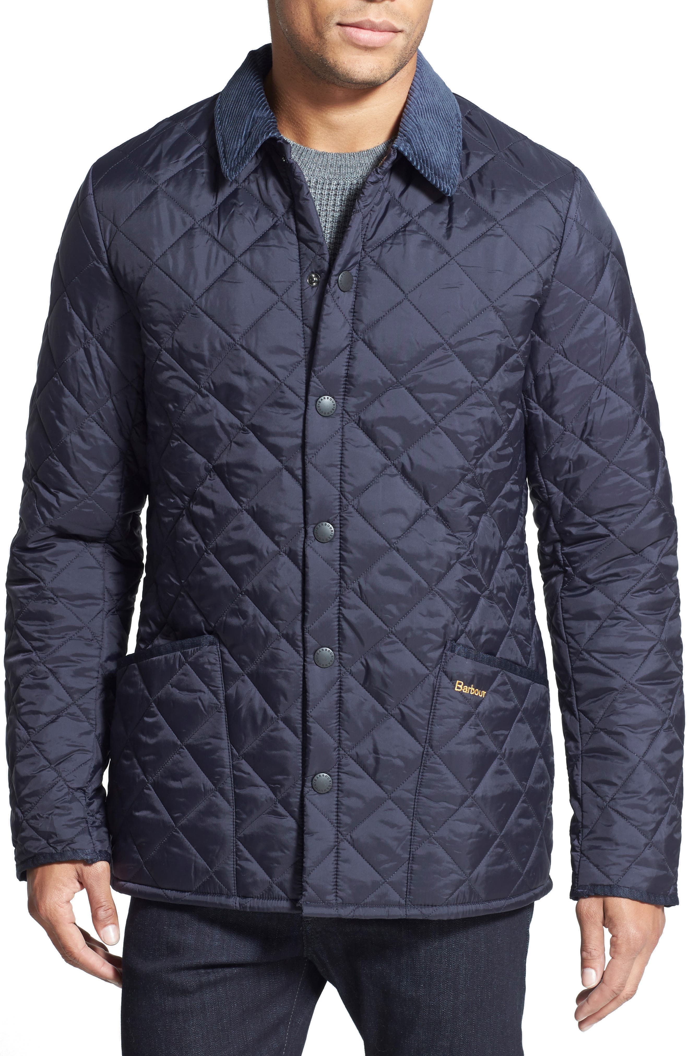 barbour quilted jacket mens
