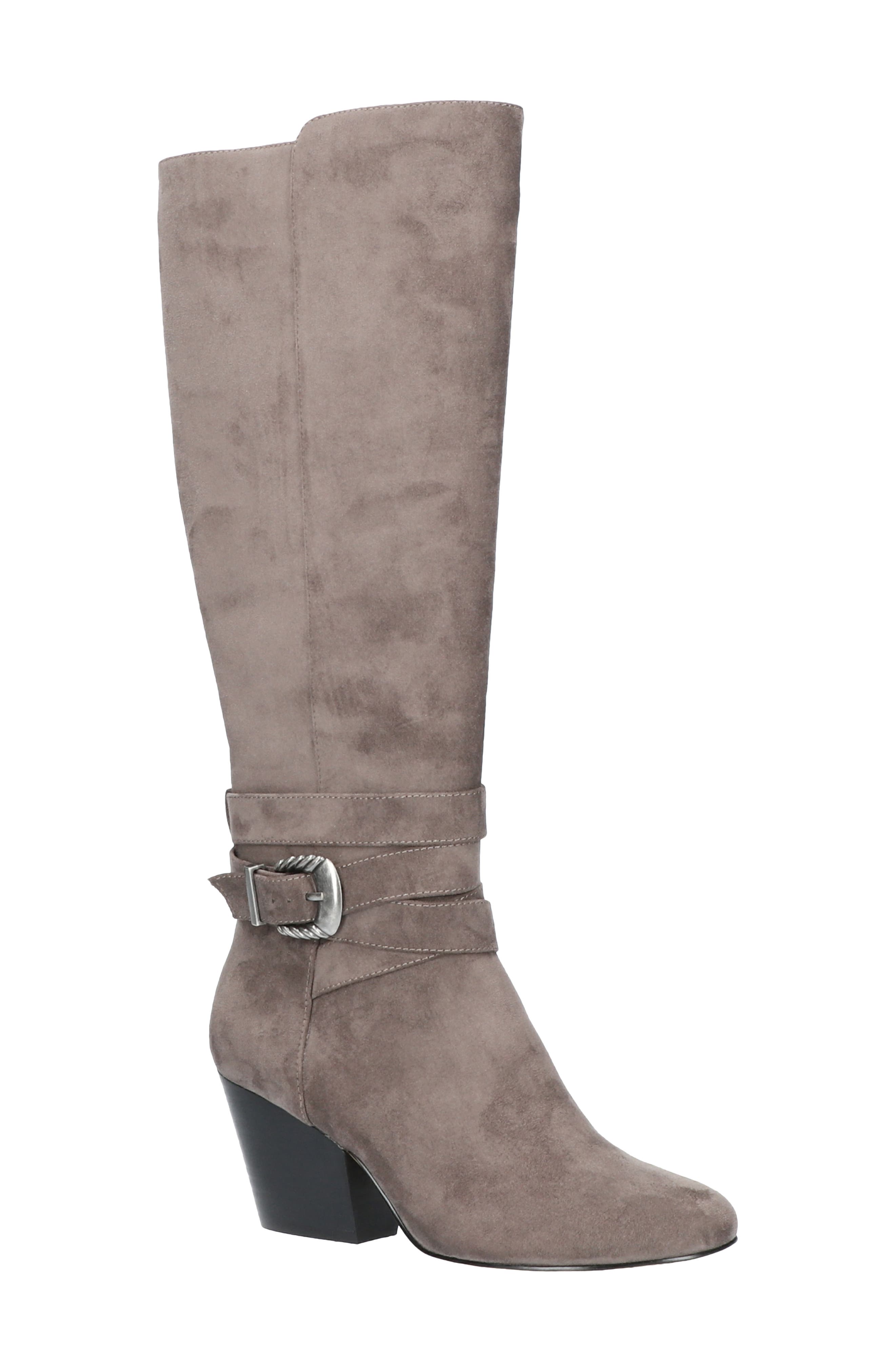 womens knee high grey boots