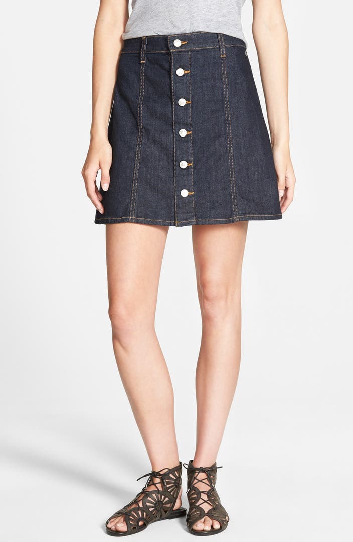 Alexa Chung for AG 'The Kety' A-Line Denim Skirt (Loan Star) | Nordstrom