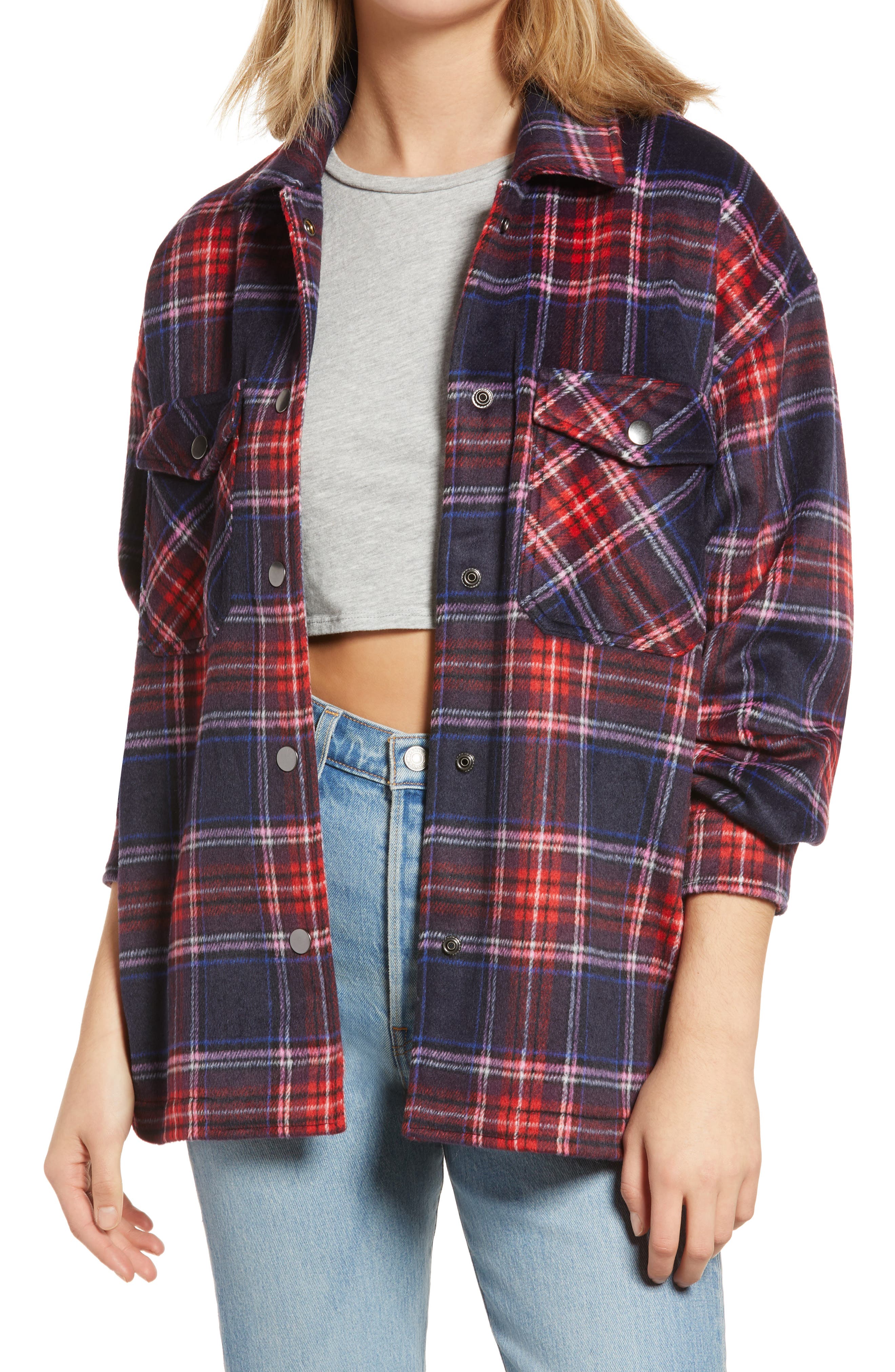 ladies short checked jackets