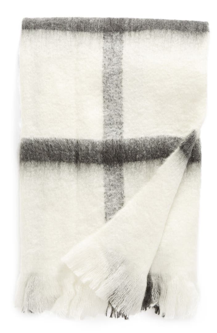 Nordstrom at Home Brushed Plaid Throw | Nordstrom