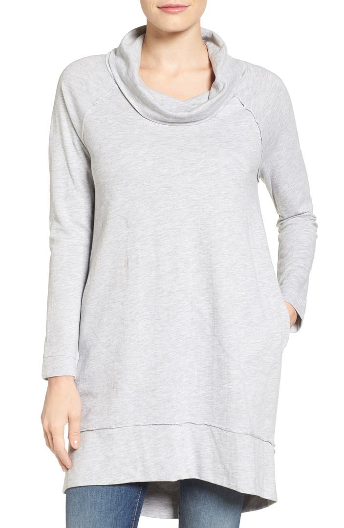 Caslon® Cowl Neck Tunic Sweatshirt (Regular & Petite) | Nordstrom
