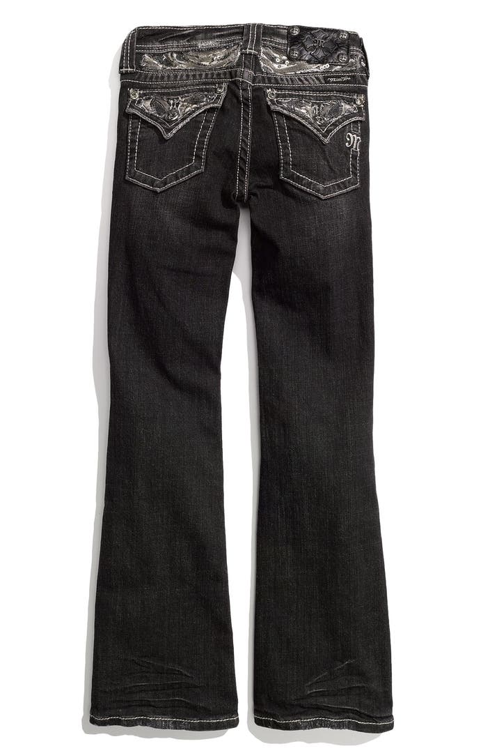 Miss Me Embellished Pocket Bootcut Jeans (Big Girls) | Nordstrom