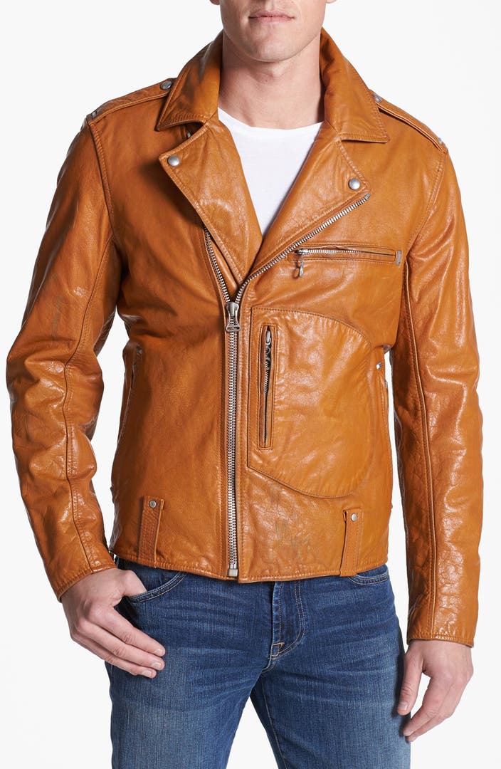 Denim & Leathers by Andrew Marc Leather Moto Jacket | Nordstrom
