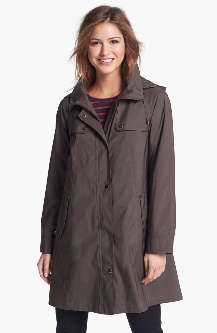 Gallery Hooded A-Line Topper (Regular & Petite) (Online Only) | Nordstrom