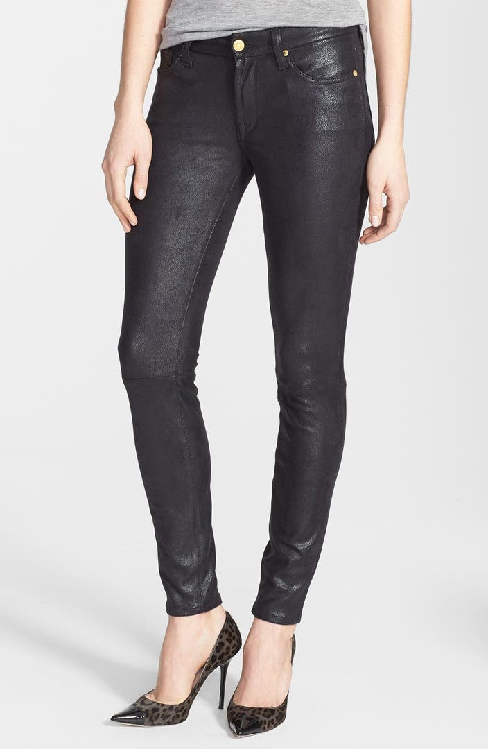 7 For All Mankind® 'The Skinny' High Rise Faux Leather Skinny Pants ...