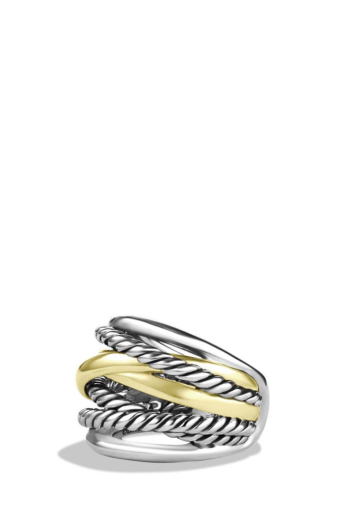 David Yurman 'Crossover' Wide Ring with Gold | Nordstrom