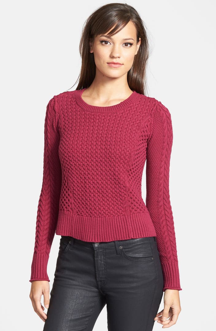 1.STATE Cable Knit Pullover Sweater | Nordstrom