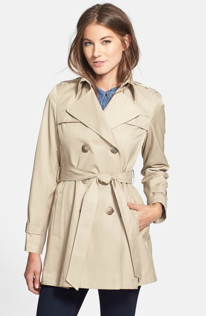 DKNY Double Breasted Trench Coat (Regular & Petite) (Online Only ...