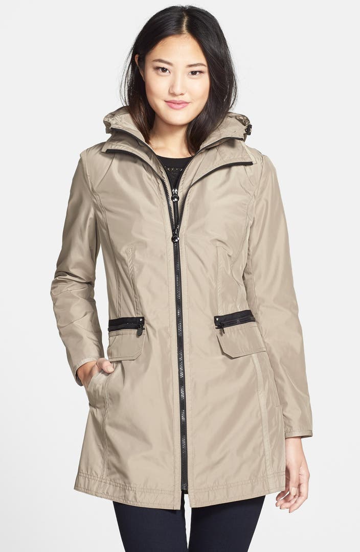 Laundry by Shelli Segal Packable Anorak with Detachable Hood Insert ...