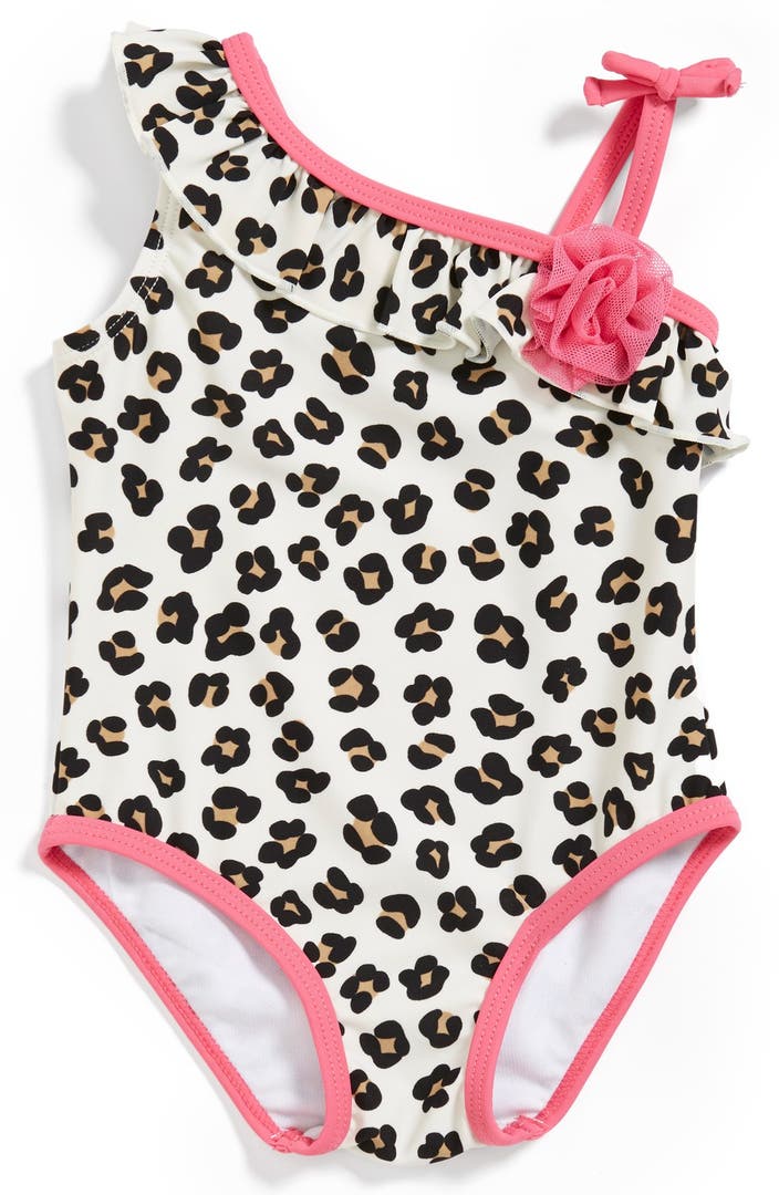 Little Me Leopard Print Swimsuit (Baby Girls) | Nordstrom
