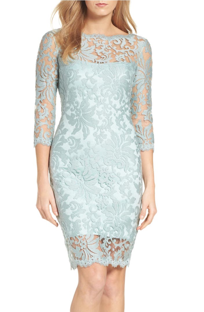 Tadashi Shoji Embroidered Lace Sheath Dress | Nordstrom