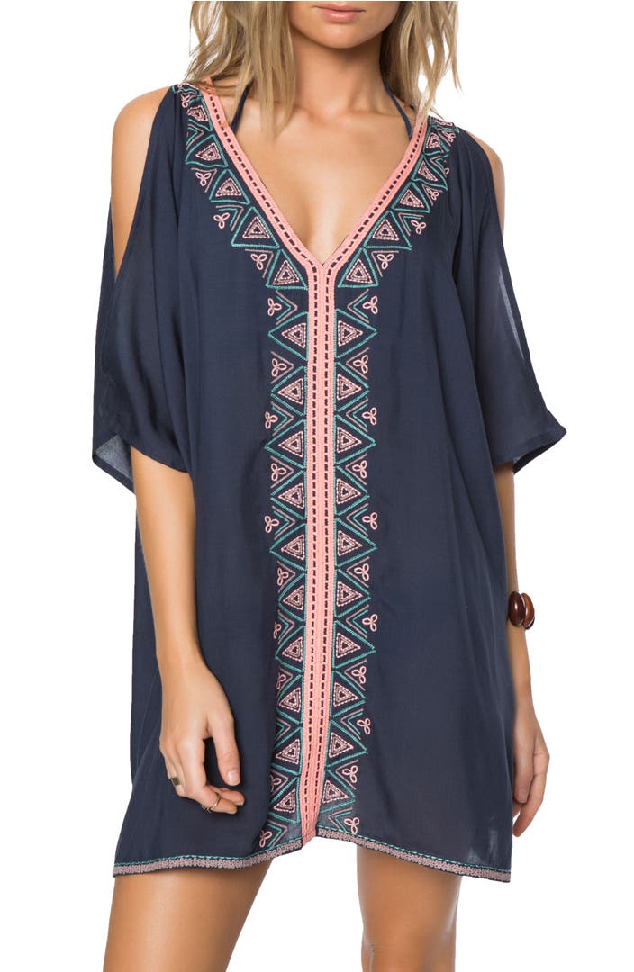 O'Neill Cosa Embroidered Cover-Up Dress | Nordstrom