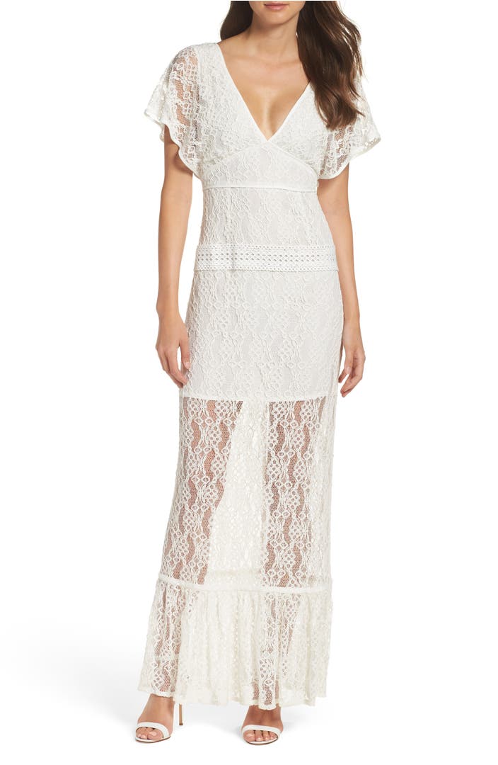 Foxiedox Cecilia Lace Sheath Gown | Nordstrom