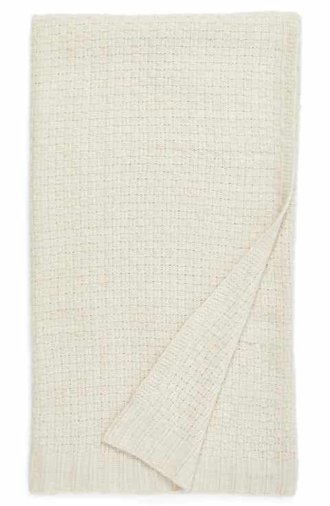 Nordstrom at Home Brushed Seed Stitch Throw Blanket