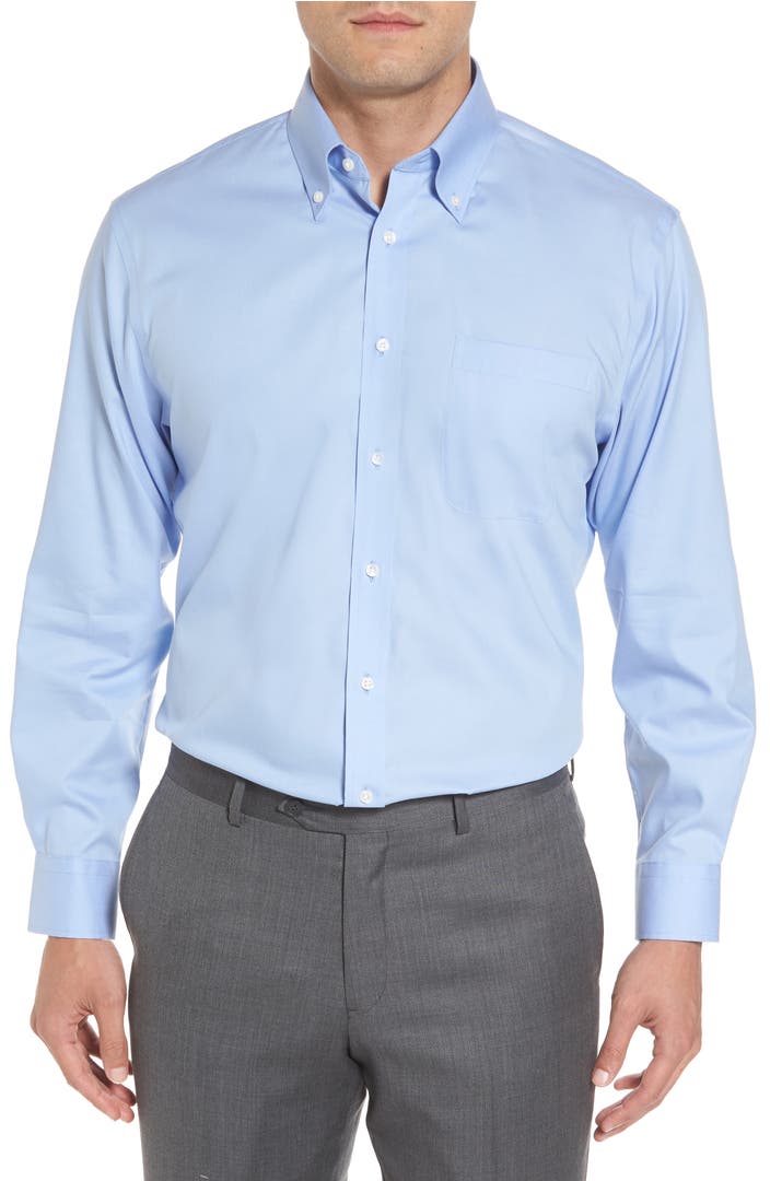 Nordstrom Men's Shop Traditional Fit Non-Iron Solid Dress Shirt | Nordstrom