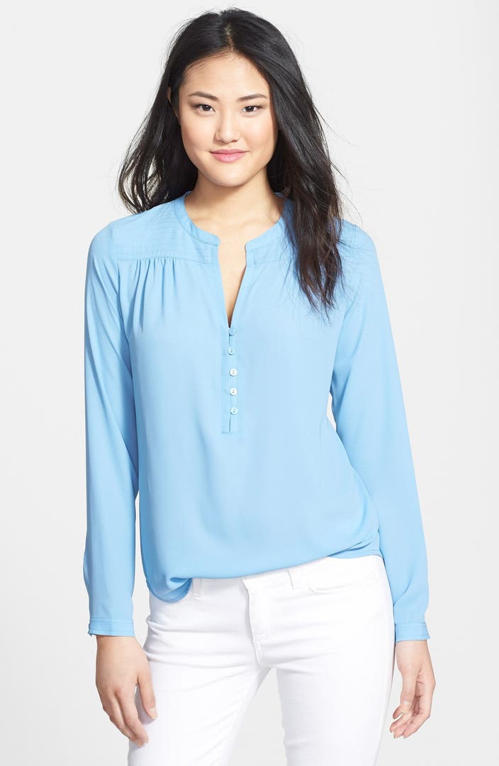 NYDJ Quilted Yoke Blouse | Nordstrom