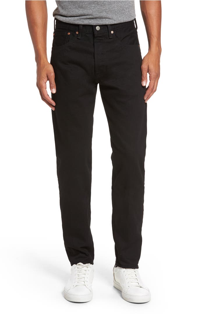 Levi's® 501™ Slouchy Tapered Slim Fit Jeans (Black Punk) | Nordstrom