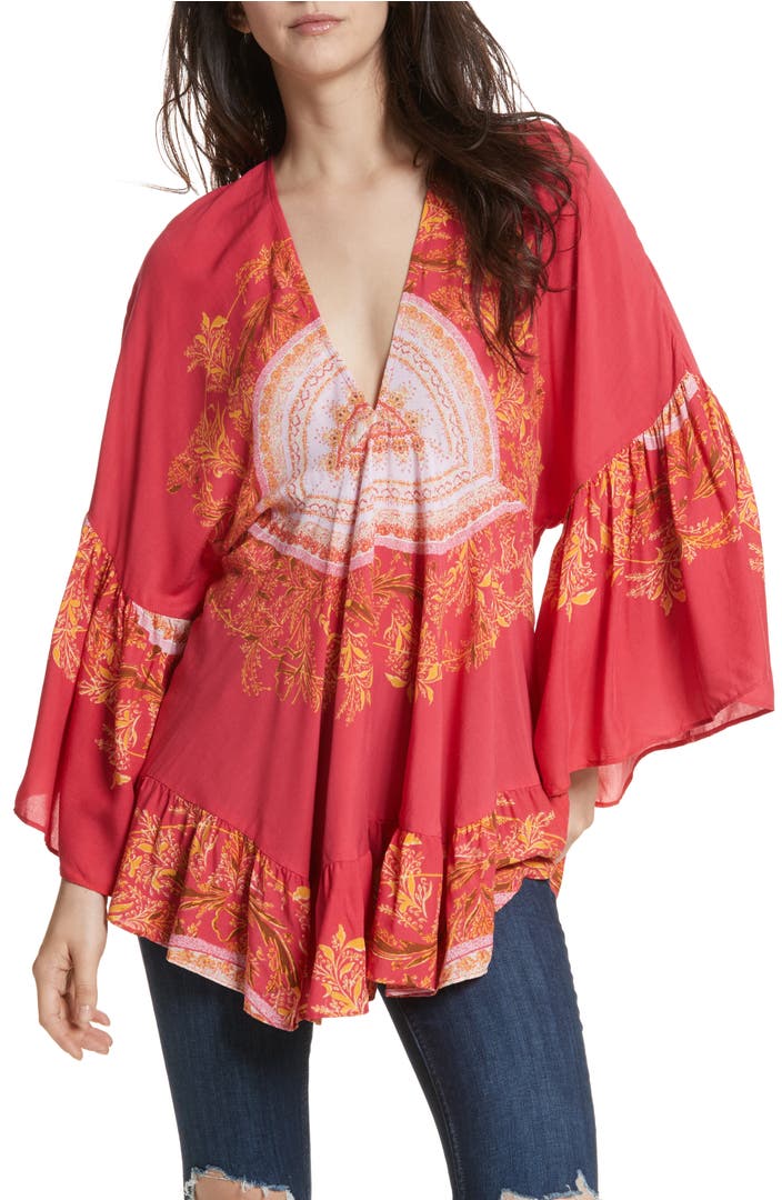 Free People Sunset Dreams Ruffle Top | Nordstrom