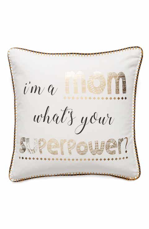 Levtex I'm a Mom, What's Your Superpower Accent Pillow
