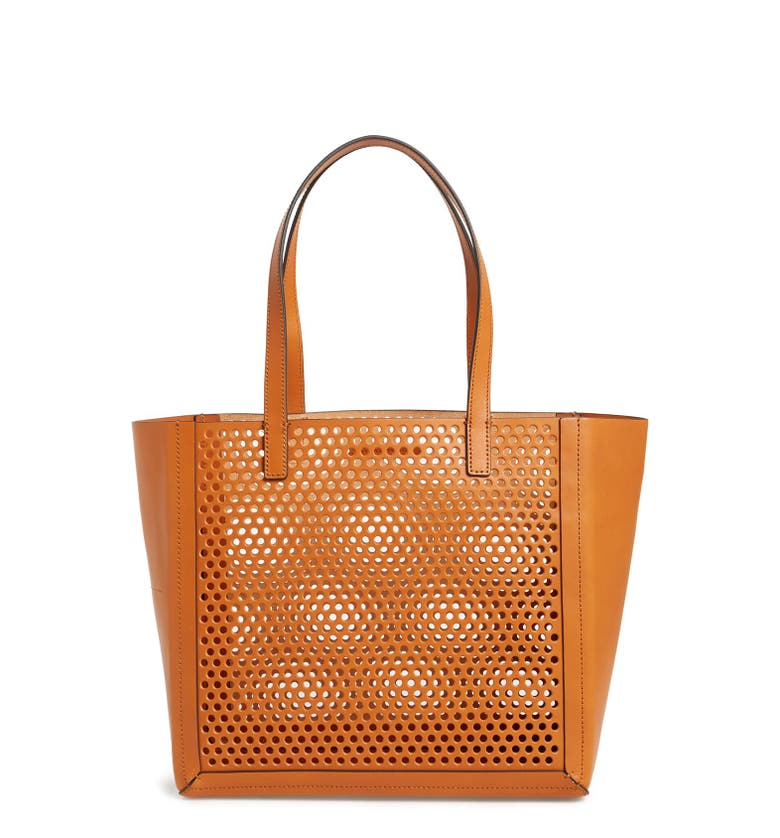 Loeffler Randall Open Top Perforated Leather Tote | Nordstrom