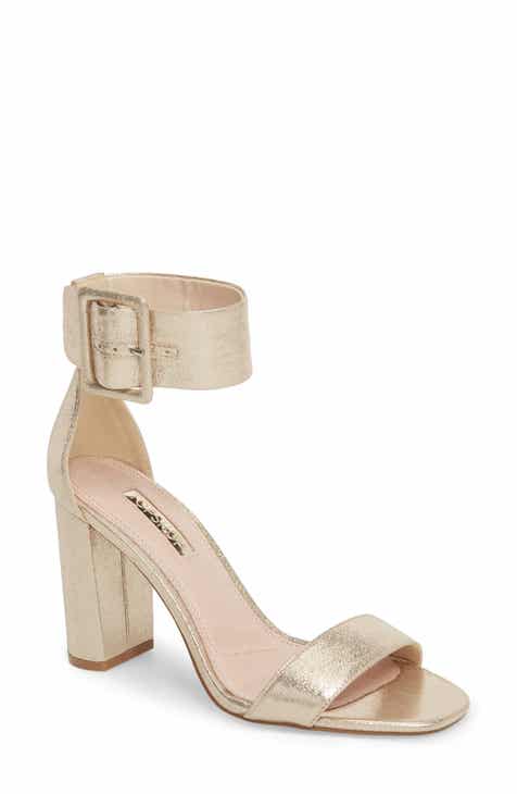 gold high heel sandals | Nordstrom