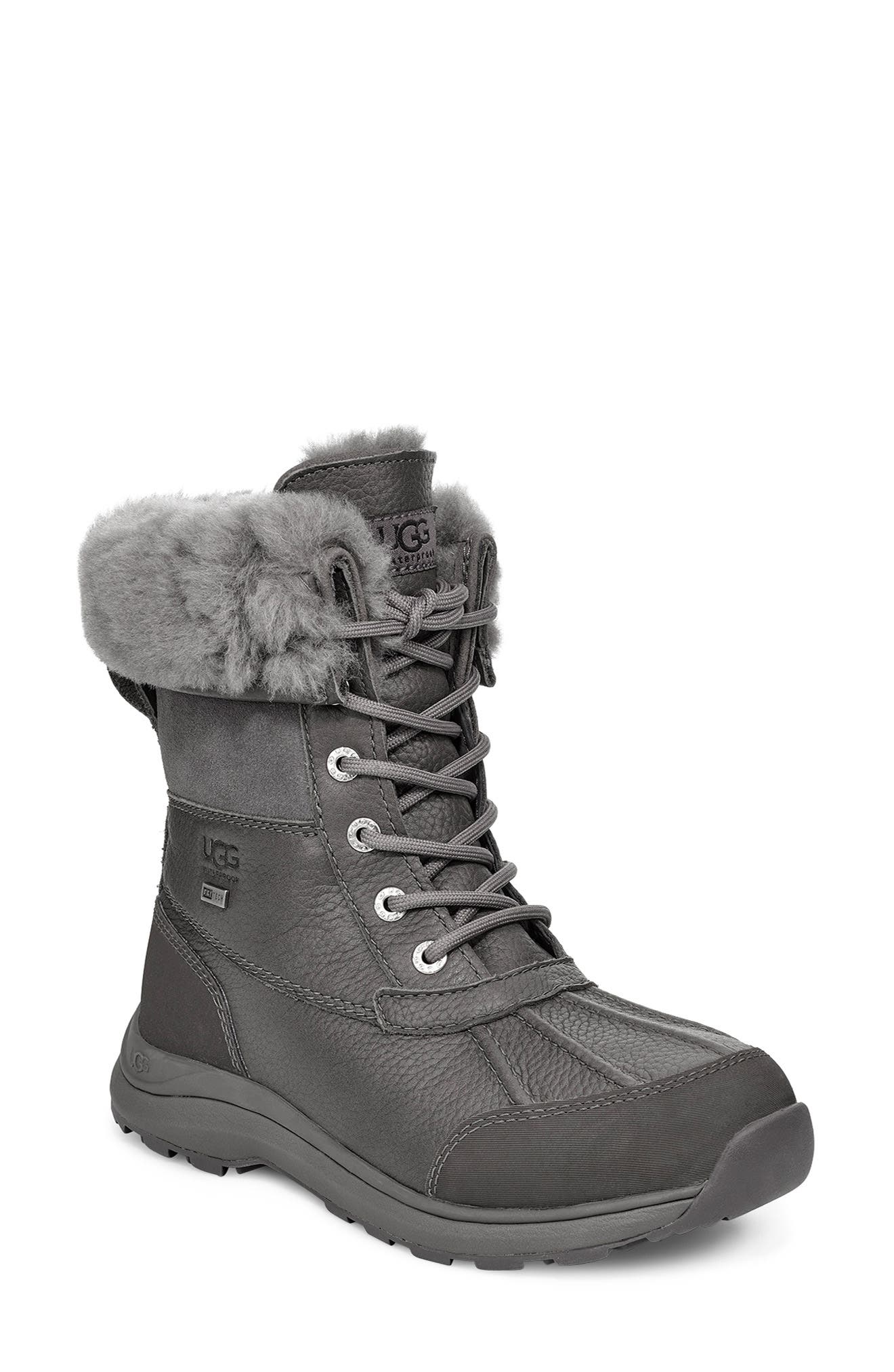 grey winter boots women
