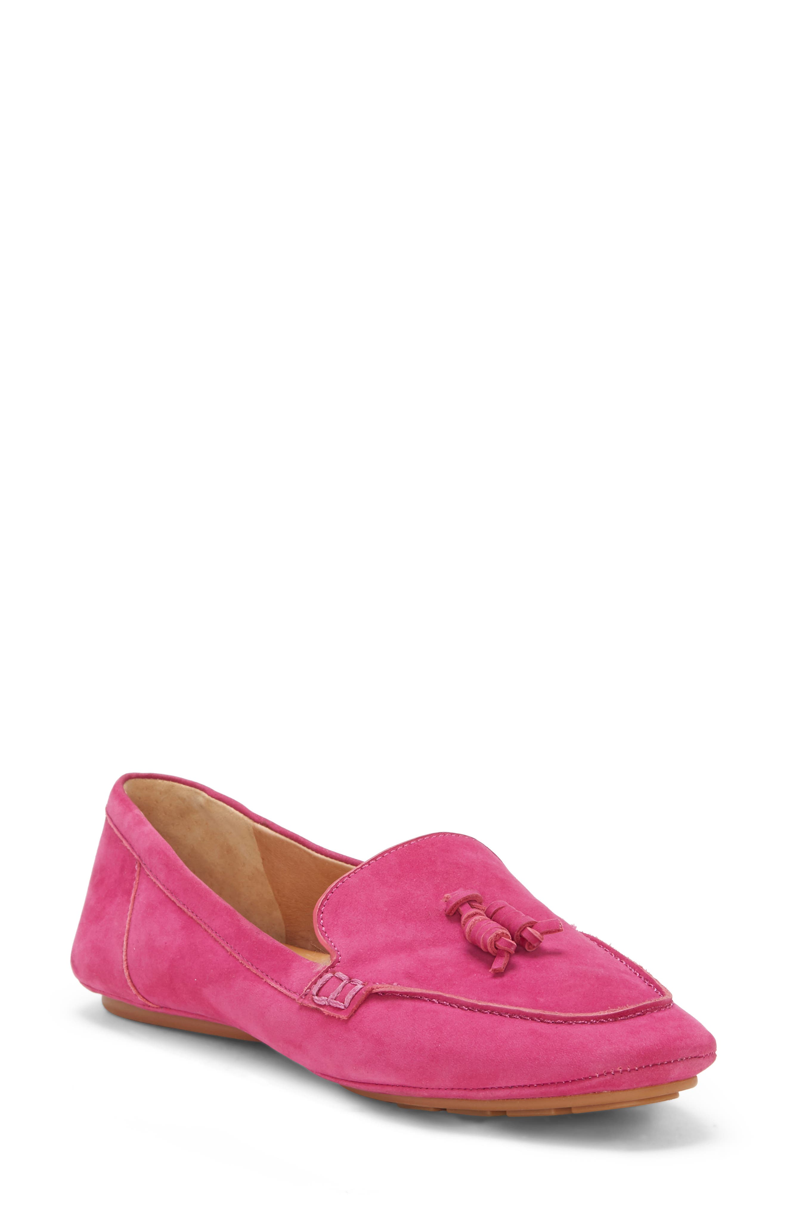 hot pink loafers womens