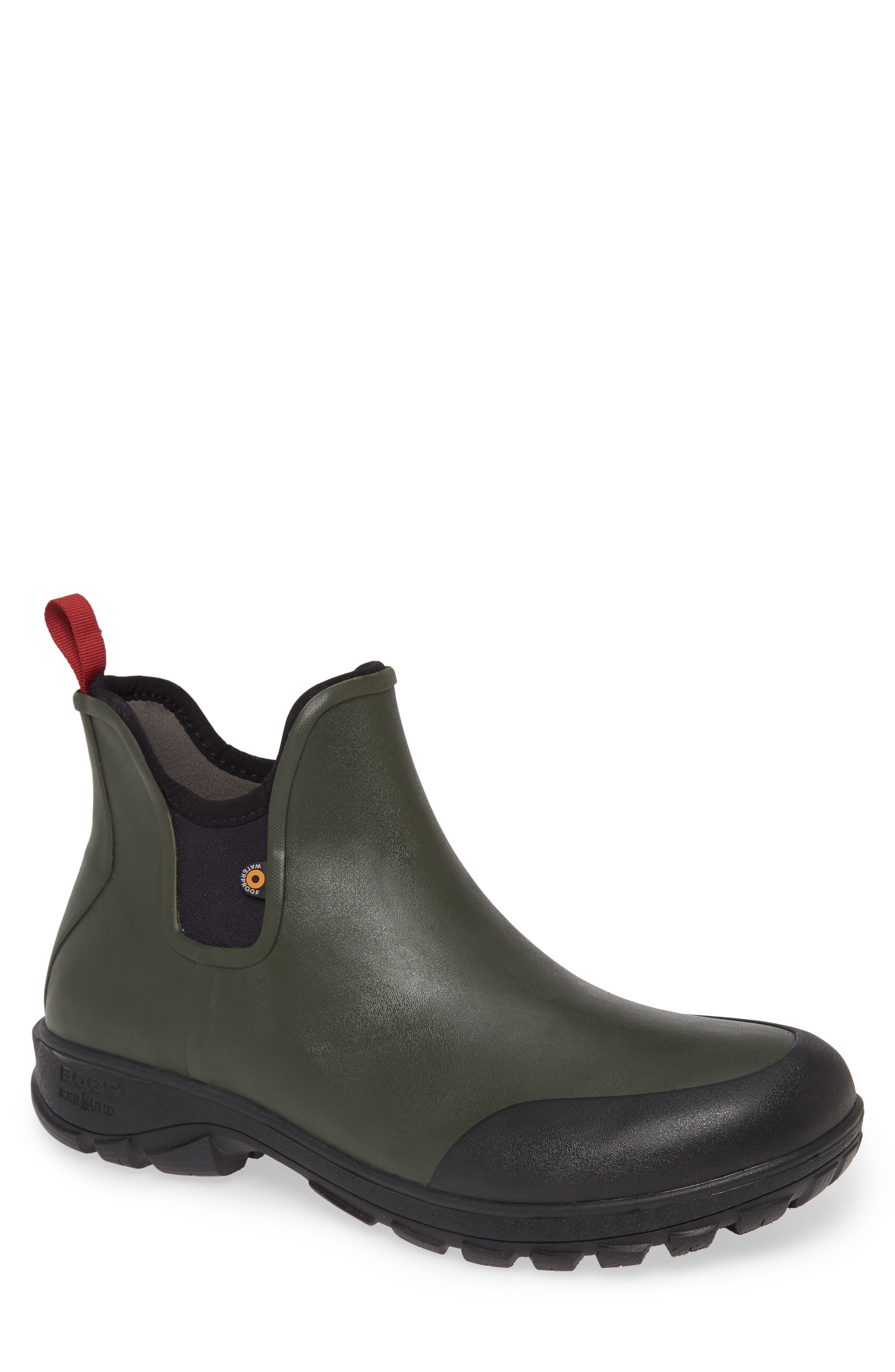 green chelsea boots mens