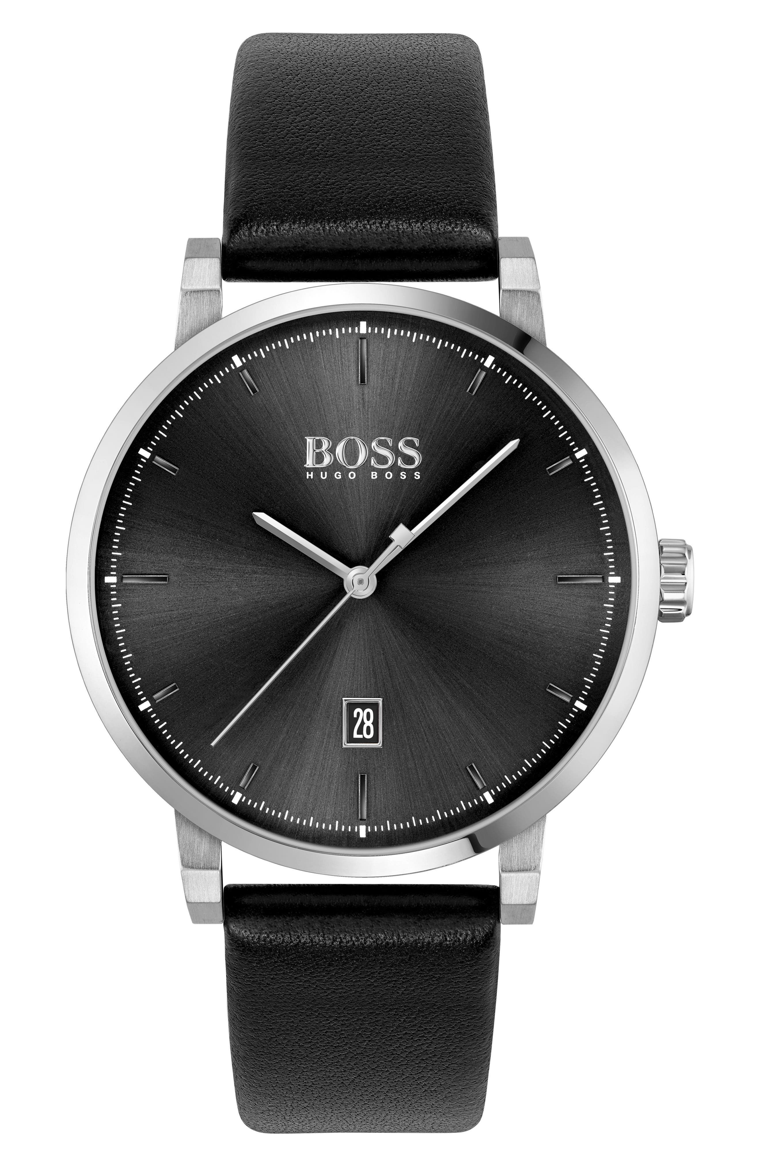 hugo boss black face watch