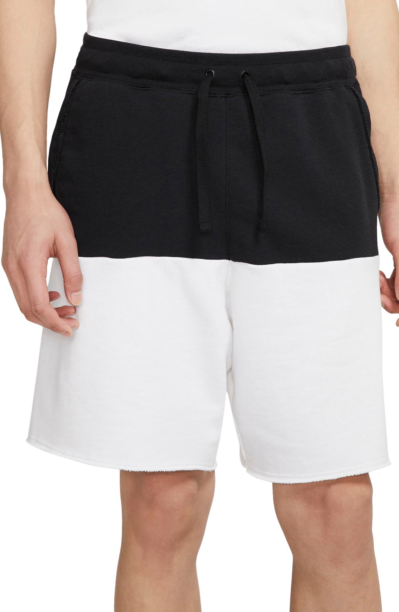 nike grey sweatpant shorts
