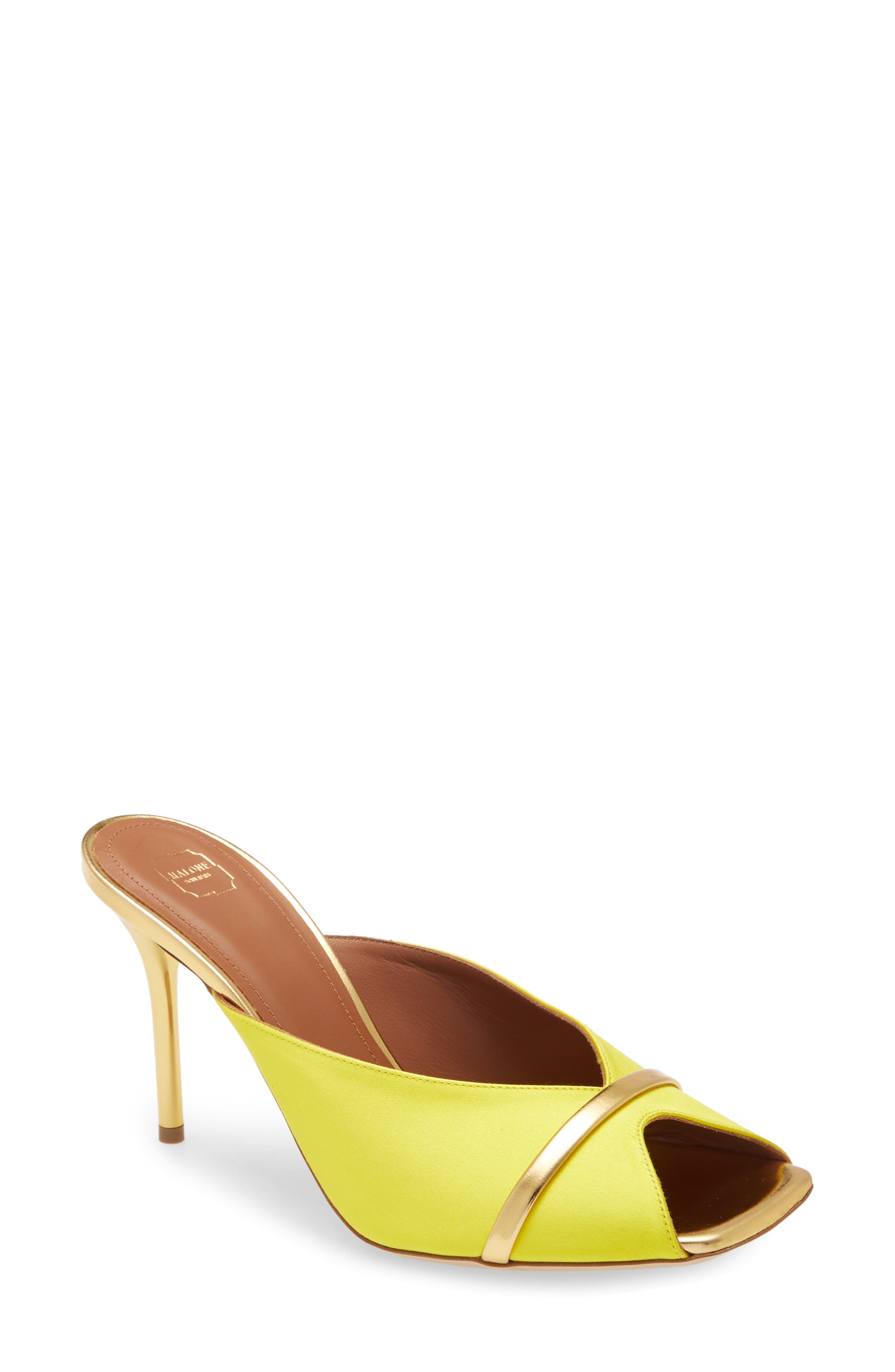 Yellow Designer Sandals for Women 