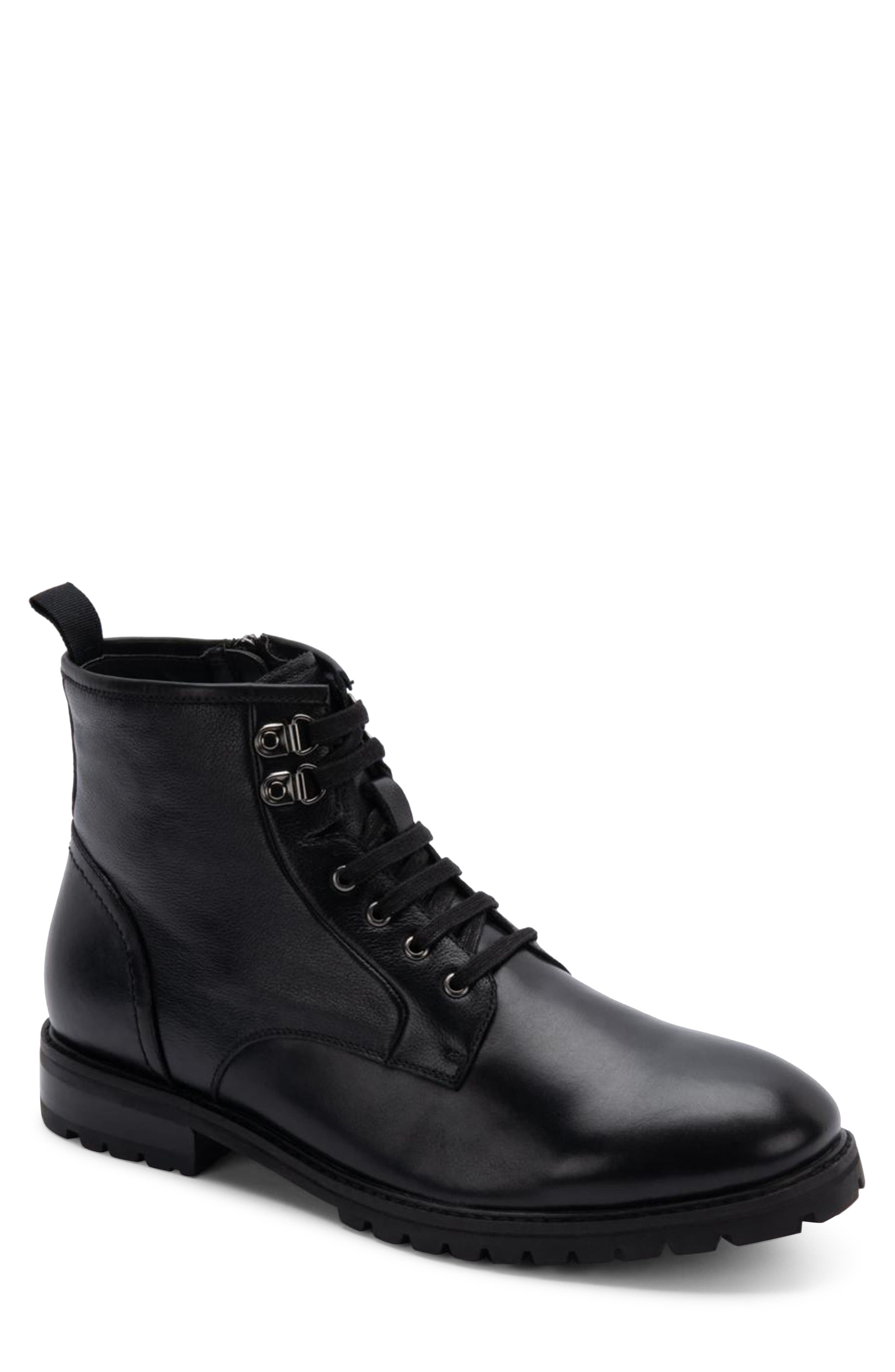 black and white boots mens