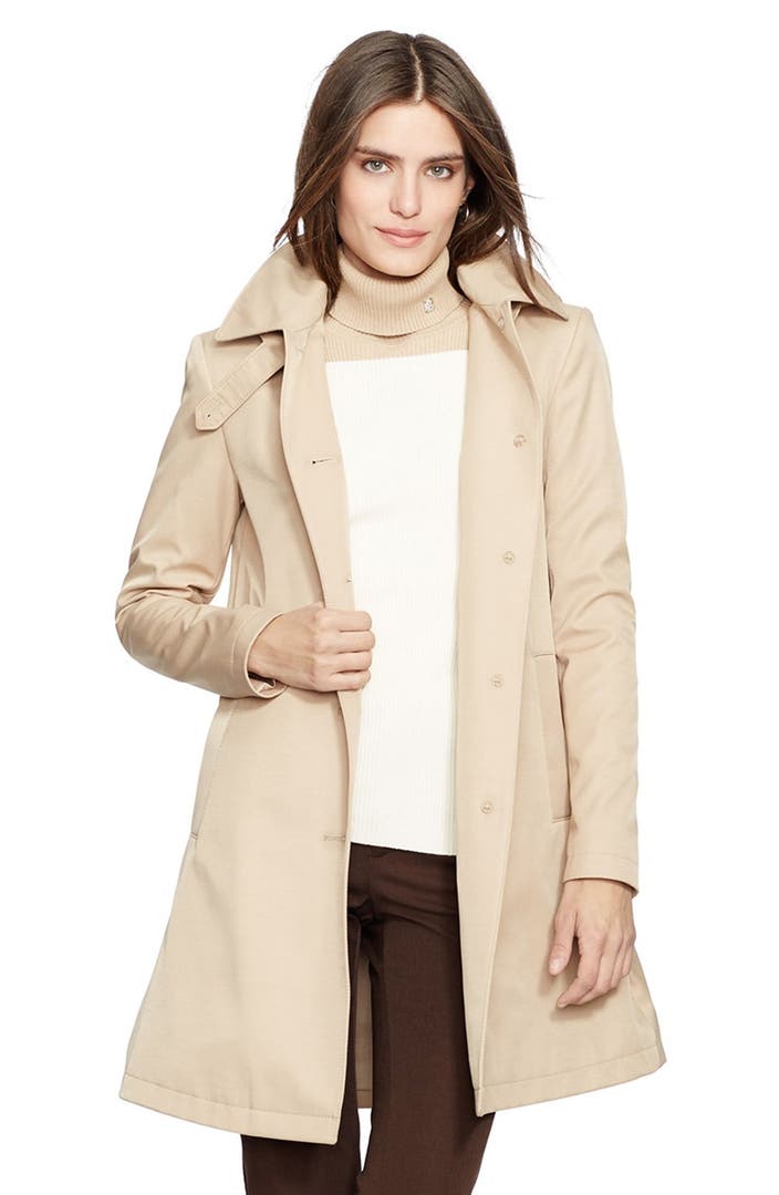 Lauren Ralph Lauren A-Line Raincoat (Regular & Petite) (Nordstrom ...