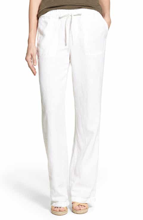 Women's White Linen Pants | Nordstrom