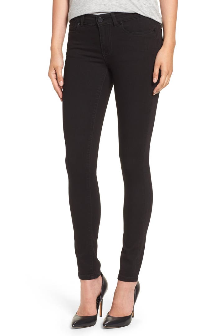 Caslon® Stretch Skinny Jeans (Black) (Regular & Petite) | Nordstrom