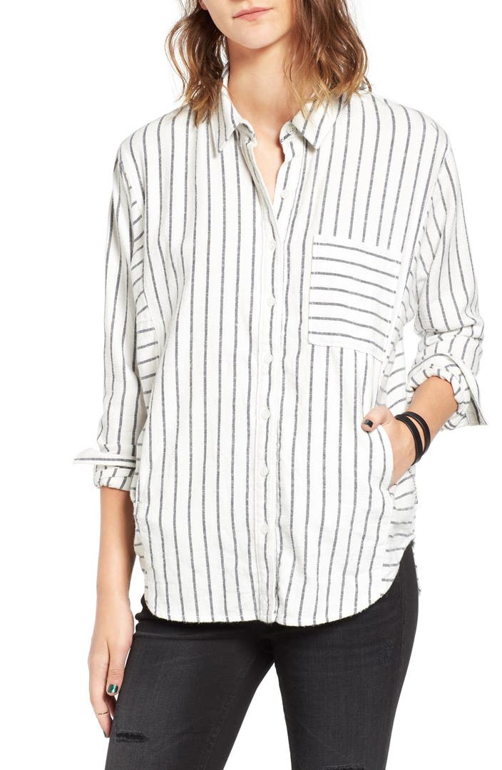BP. Stripe Flannel Shirt | Nordstrom