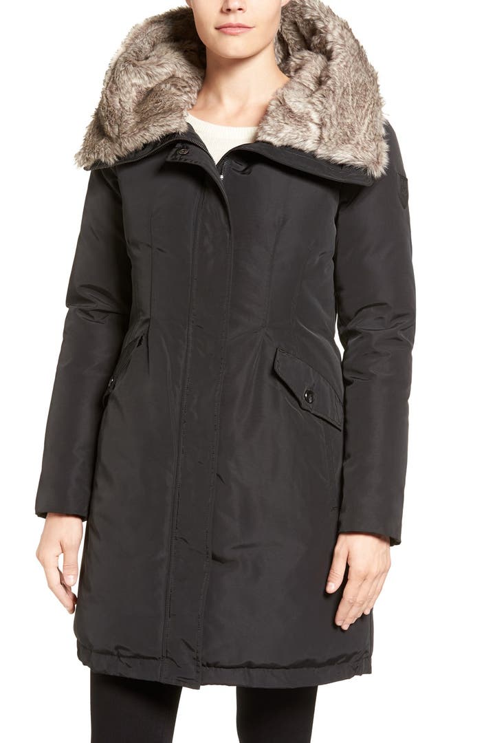 Vince Camuto Faux Fur Trim Hooded Down & Feather Parka | Nordstrom