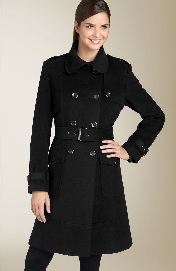 DKNY Wool Blend Trench Coat | Nordstrom