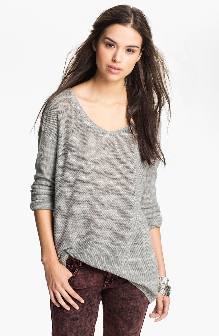 Rubbish® Knit Oversized Sweater (Juniors) | Nordstrom